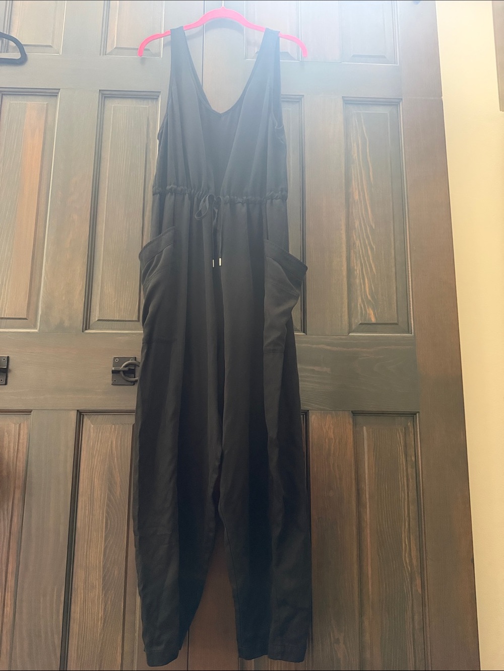 CALIA by Carrie Underwood Black Sleeveless Drawstring Jumpsuit